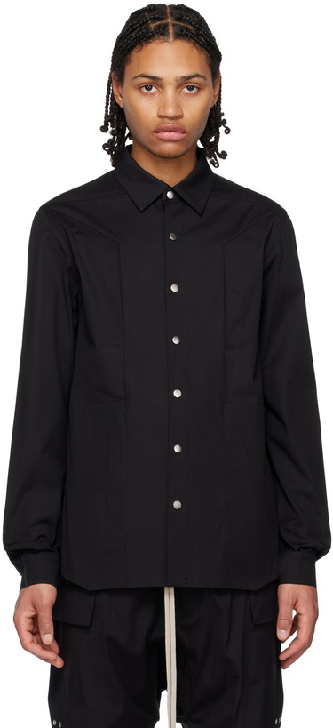 Photo: Rick Owens Black Fogpocket Shirt