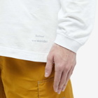 Barbour x and wander Long Sleeve T-Shirt in White