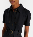 Burberry Belted wool shirt dress
