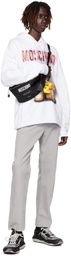 Moschino White Printed Hoodie