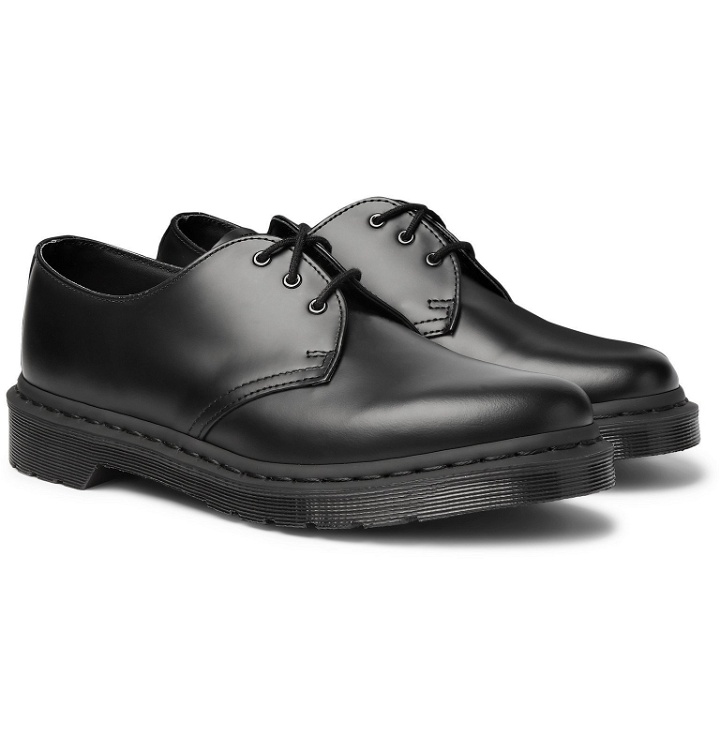 Photo: Dr. Martens - Mono Leather Derby Shoes - Black