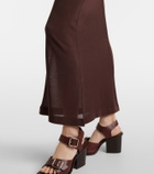 Lemaire Semi-sheer crêpe maxi dress