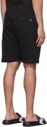 Alexander McQueen Black Graffiti Logo Shorts