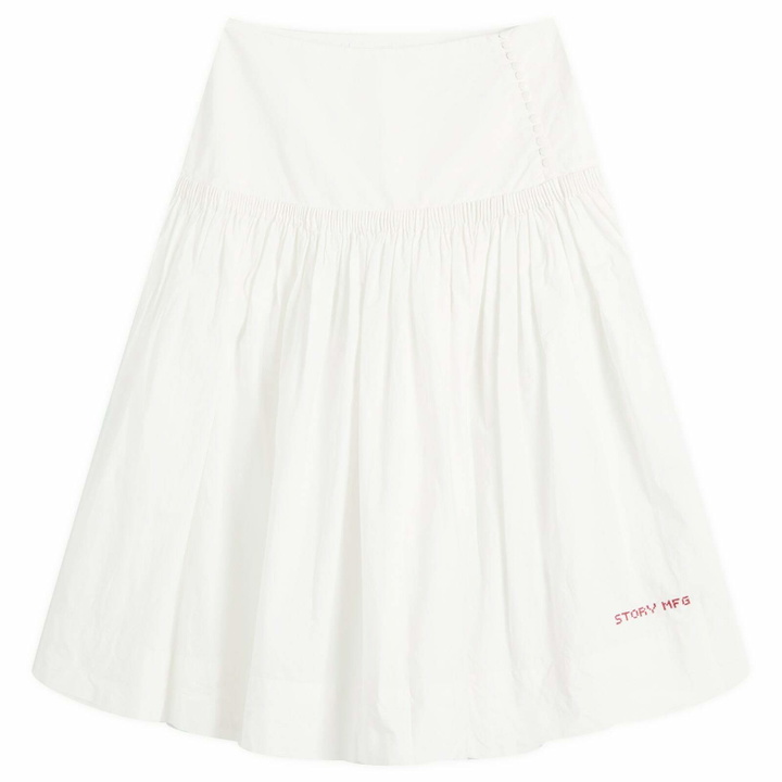 Photo: Story mfg. Women's Cardamine Skirt in Ecru