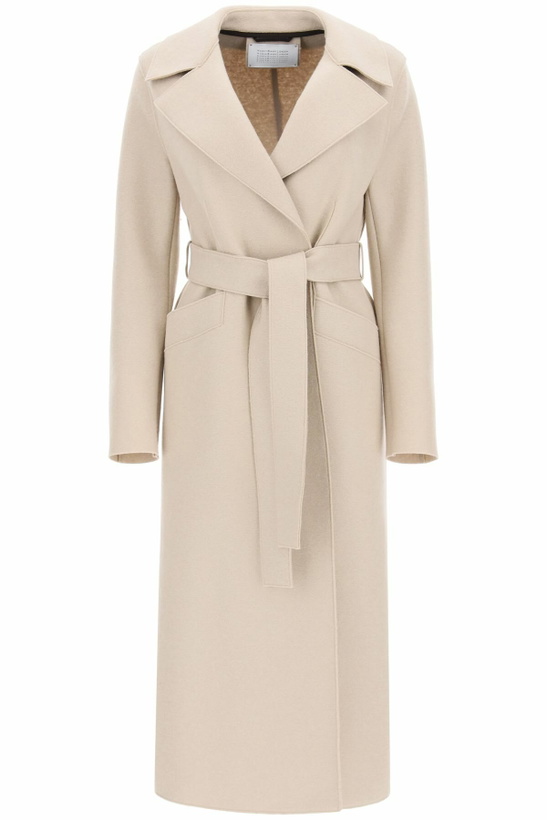 Photo: Harris Wharf London Long Coat In Pressed Wool