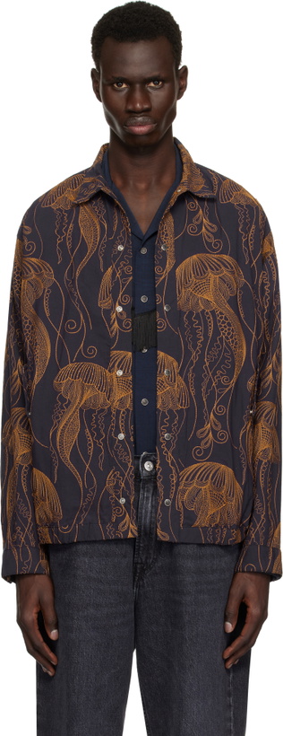Photo: Toga Virilis Navy Embroidery Jacket