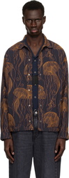 Toga Virilis Navy Embroidery Jacket