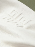 Givenchy - Logo-Appliquéd Wool-Blend and Leather Varsity Jacket - Green