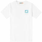Karhu Men's Sport Bear Logo T-Shirt in Bright White/Reef Waters