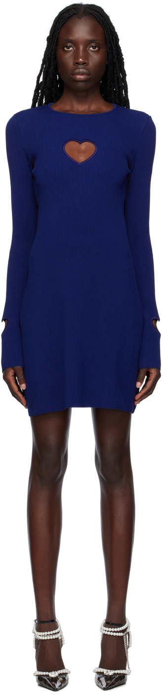 MACH & MACH Navy Heart Minidress