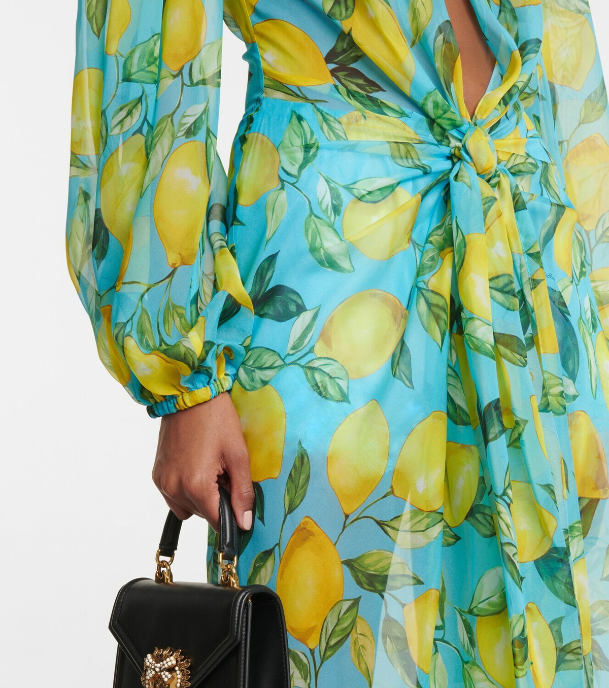 DOLCE&GABBANA ワンピース Printed silk chiffon maxi 680195 Dolce & Gabbana Silk Chiffon Maxi Dress | Red | FARFETCH