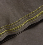 Haider Ackermann - Oversized Soutache-Embroidered Linen Shirt - Gray