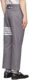 Thom Browne Grey 4-Bar Trousers