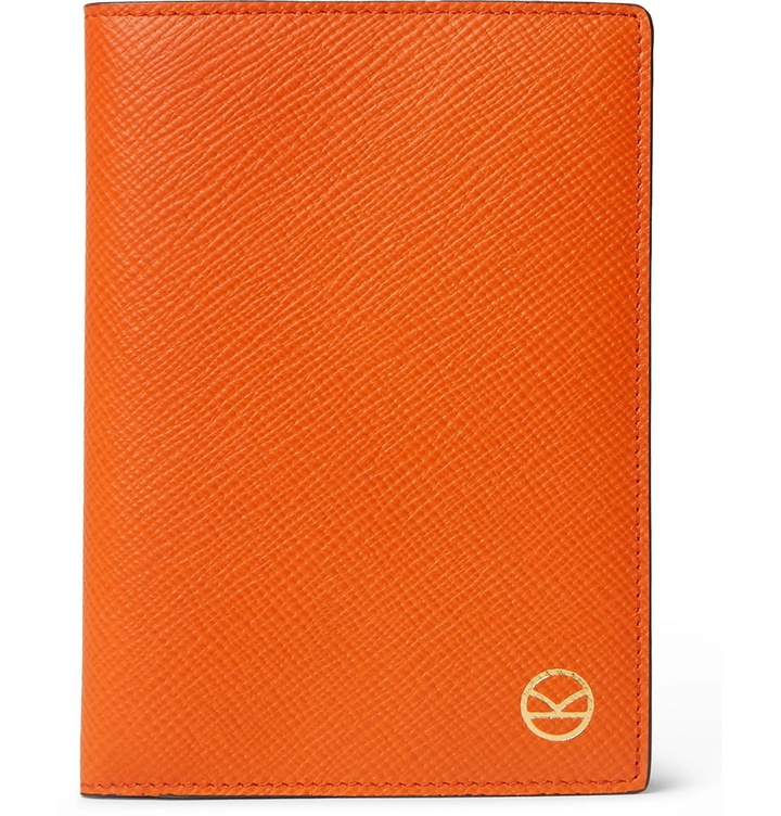 Photo: Kingsman - Smythson Cross-Grain Leather Passport Cover - Orange