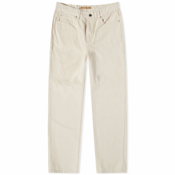 Photo: FrizmWORKS Men's OG Wide Cotton Pants in Oatmeal