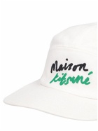 MAISON KITSUNÉ - Handwriting Logo Cotton Baseball Cap