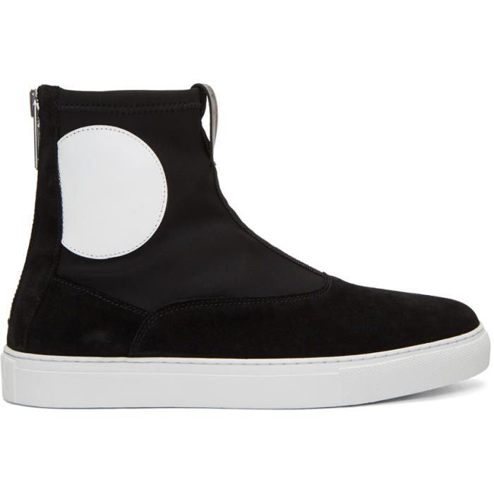 McQ Alexander McQueen Black Takeshi Zip Boots McQ Alexander McQueen