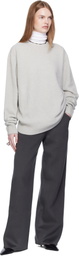 Arch The Gray Cashmere Relaxed Pullover Sweater