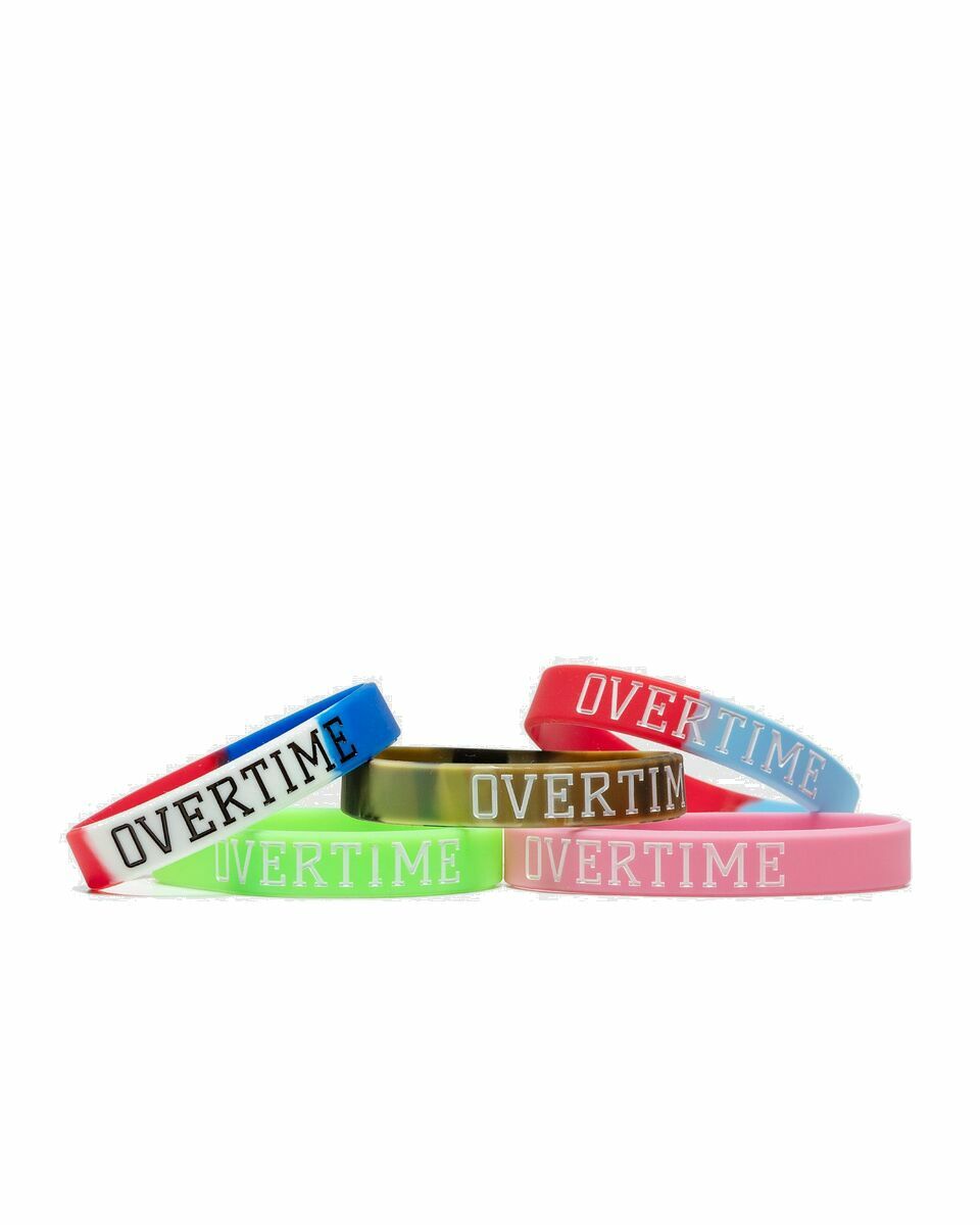 Photo: Overtime Wristbands 5 Pack Multi - Mens - Sports Equipment