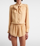 Gucci Interlocking G silk jacquard shorts