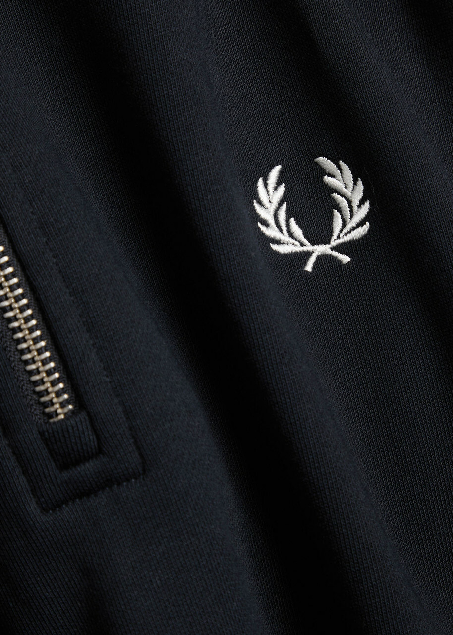 Fred Perry Half-zip Cotton Sweatshirt Navy