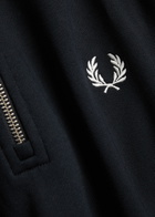 Fred Perry Half-zip Cotton Sweatshirt Navy