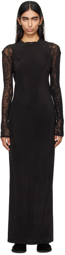 Photo: Gabriela Coll Garments Black No.298 Maxi Dress