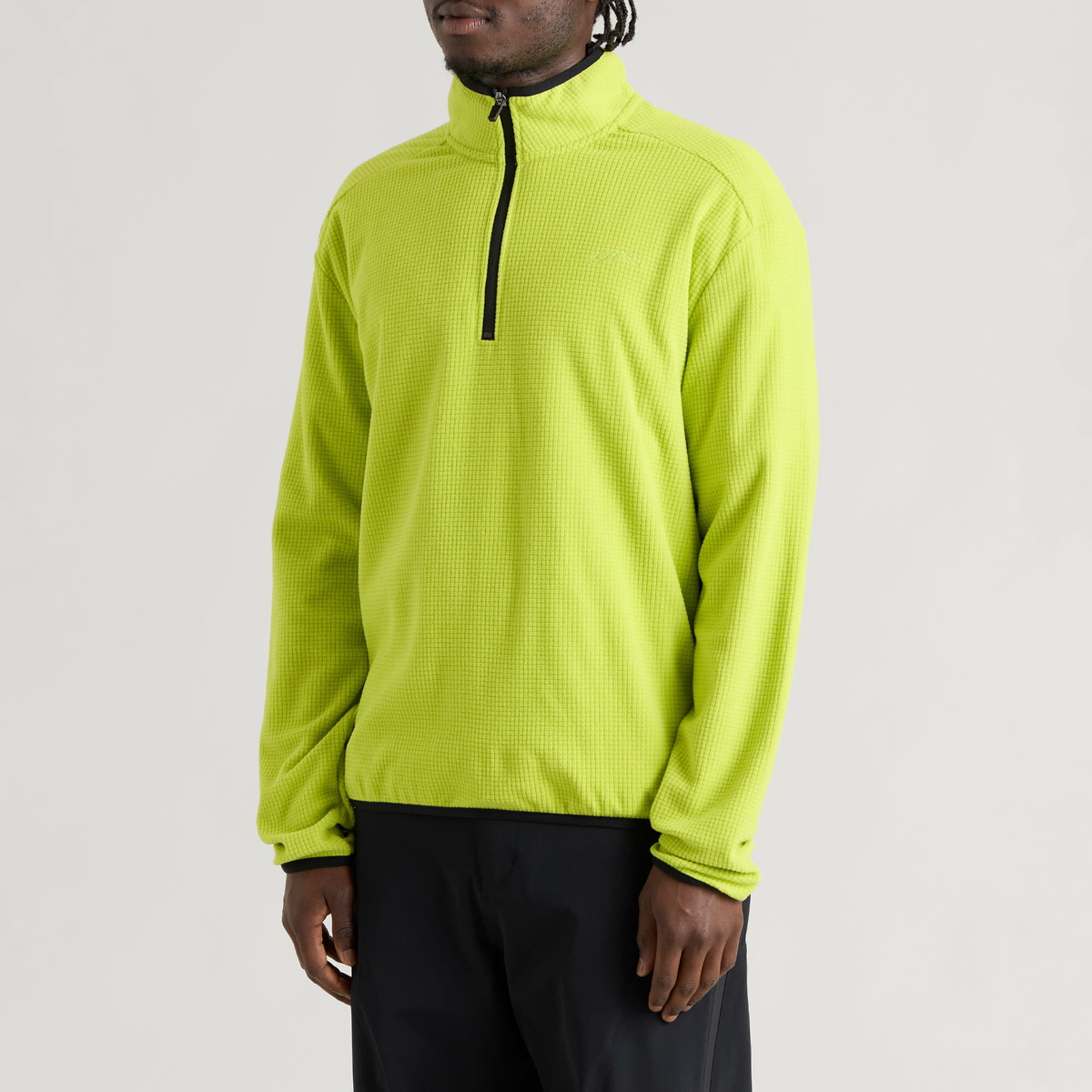 Mellow Clo Men's Summit Half Zip Fleece in Persian Lime