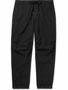 James Perse - Straight-Leg Cotton-Blend Drawstrings Trousers - Black