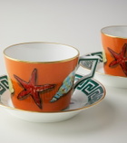 Ginori 1735 - Il Viaggio di Nettuno set of 2 teacups and saucers