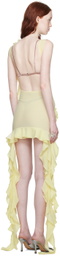 Fancì Club Yellow 'The White Apple' Minidress