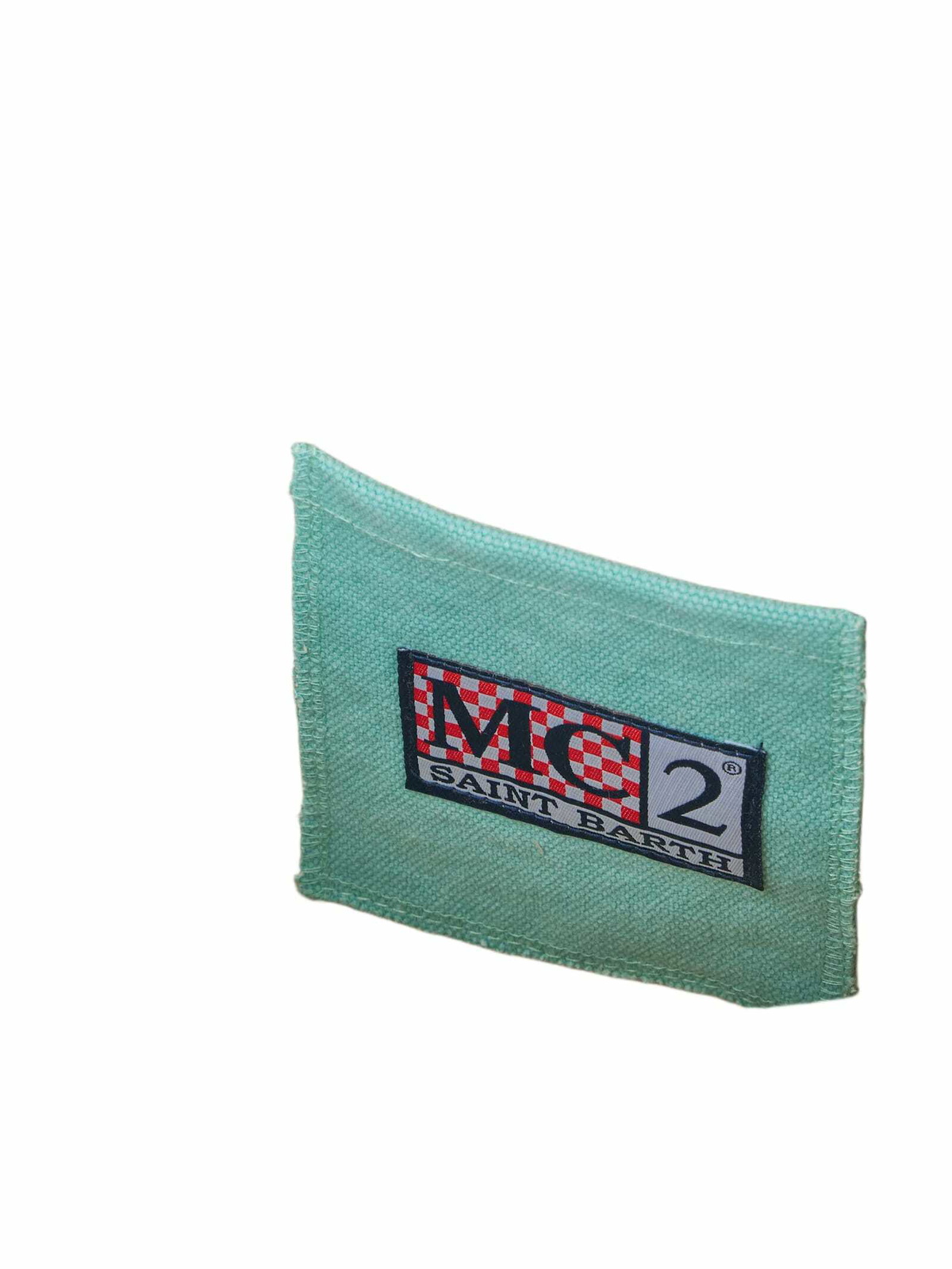 MC2 Saint Barth Water Green Cotton Canvas Colette Handbag