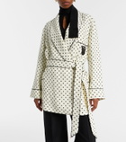 Valentino Plus De Pois belted jacket