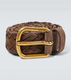 Loewe Chunky woven suede belt