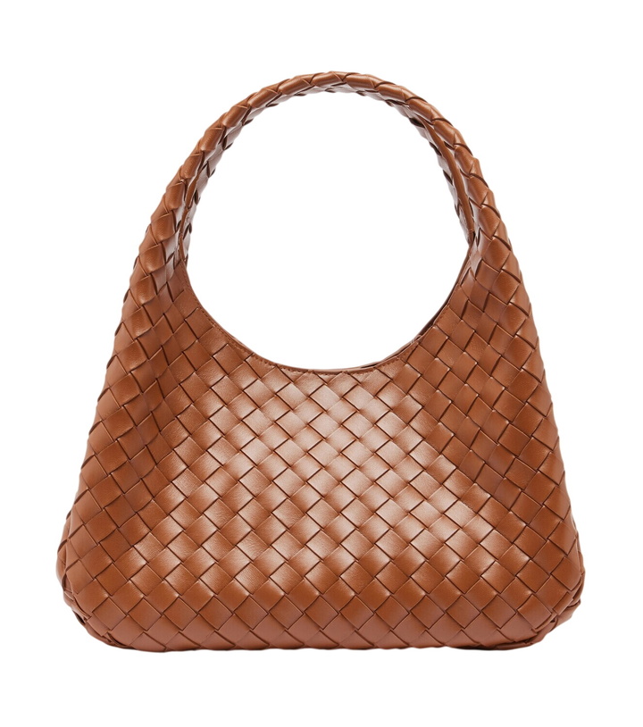 Photo: Bottega Veneta Campana Intrecciato Medium leather shoulder bag