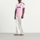 Adidas Men's Juventus FC Away Jersey in True Pink/Black