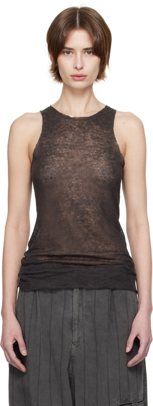 Photo: Gabriela Coll Garments Gray No.73 Tank Top