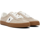 Polo Ralph Lauren Beige & White Court VLC PP Sneakers