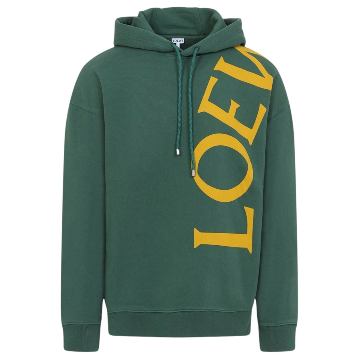 Loewe Men's Bird Print Fleece Anorak in Chocolate Brown