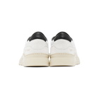 Common Projects White and Black Cross Trainer Sneakers