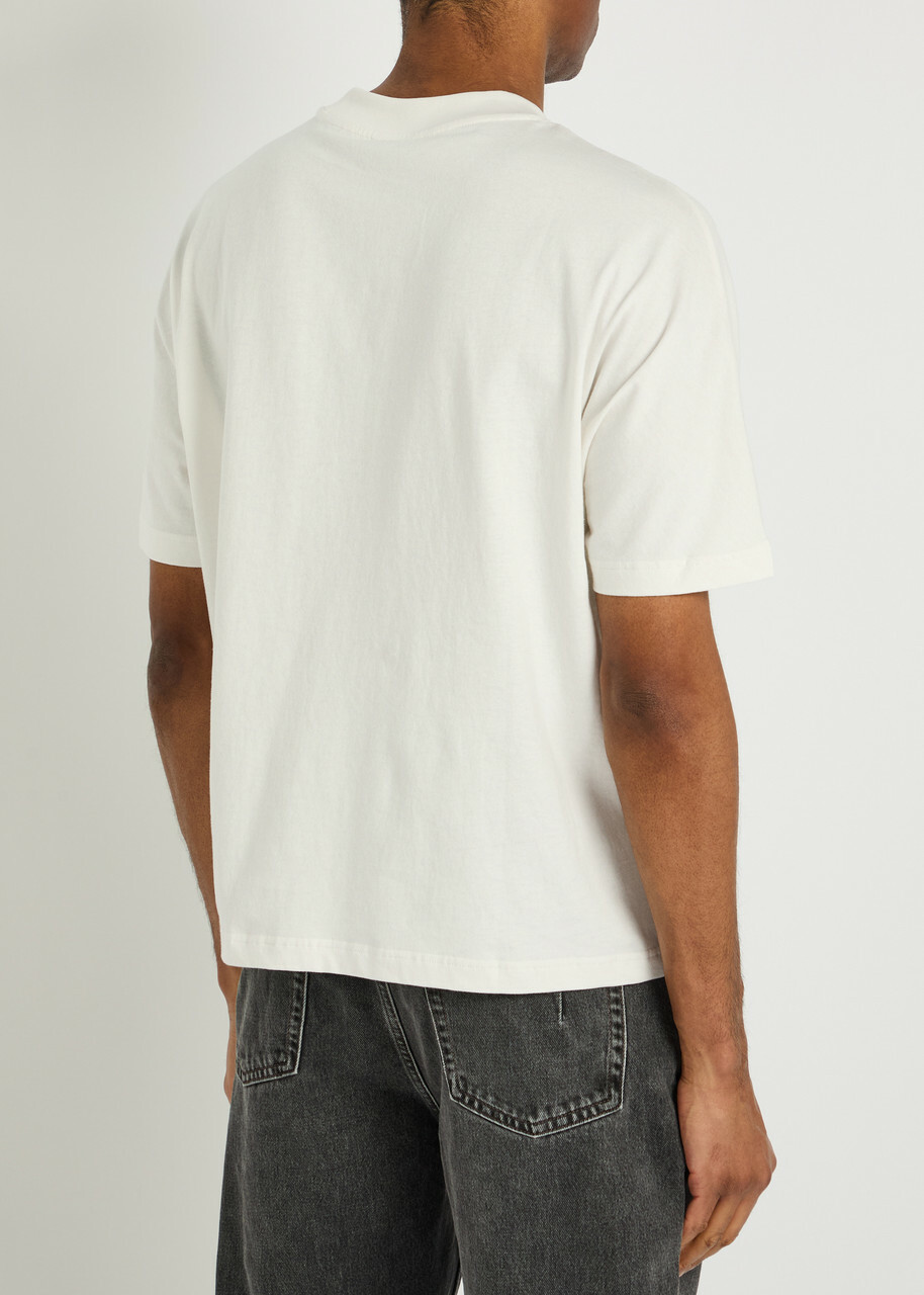God Made Logo-embroidered Cotton T-shirt White