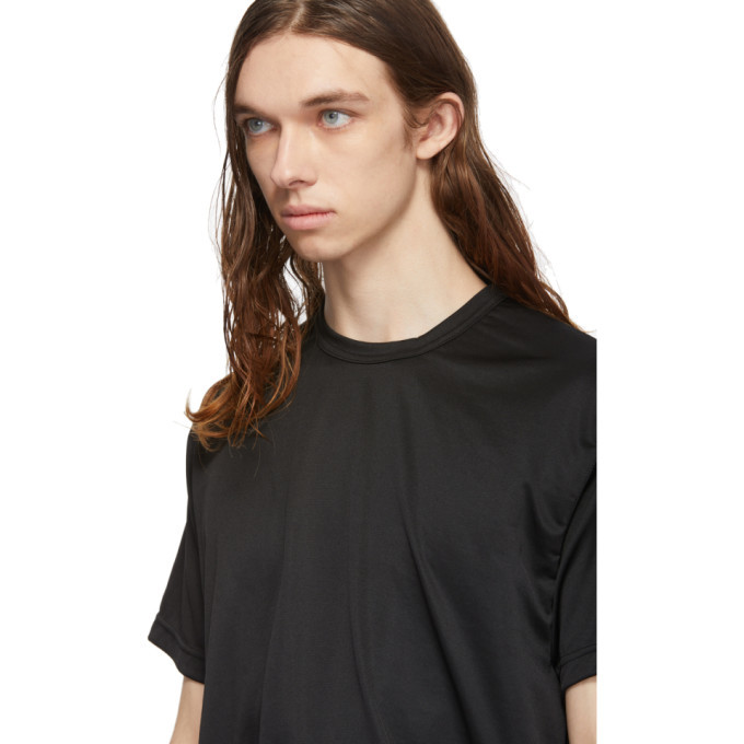 Comme des Garcons Homme Plus Black Jersey Foil Print C T-Shirt Comme ...