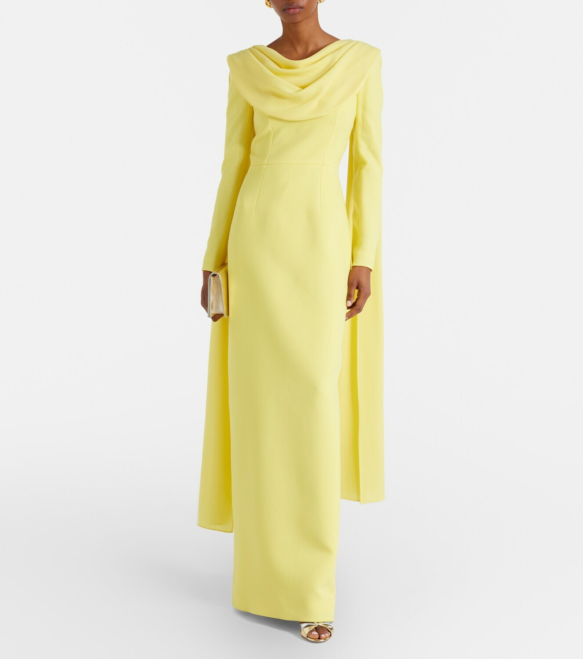 Emilia Wickstead Zaira draped crêpe gown