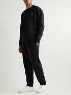 Zegna - Logo-Embroidered Cotton-Blend Jersey Sweatshirt - Black