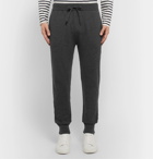 Mr P. - Slim-Fit Tapered Mélange Wool and Cashmere-Blend Sweatpants - Gray