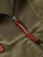 adidas Originals - C.P. Company Spezial Settend Logo-Appliquéd Cotton-Blend Corduroy Track Jacket - Green