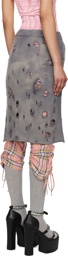 Ashley Williams Gray Cozette Midi Skirt