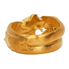 Rochas Homme Gold Brass Ring