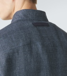 Zegna Cashmere, linen and silk overshirt