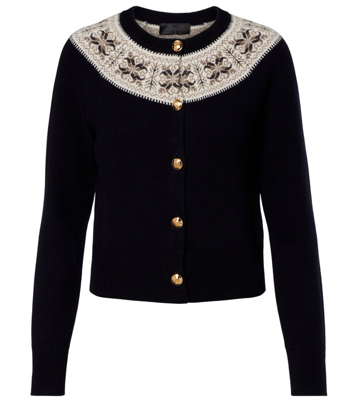 Photo: Nili Lotan Josefa Fair Isle cashmere cardigan